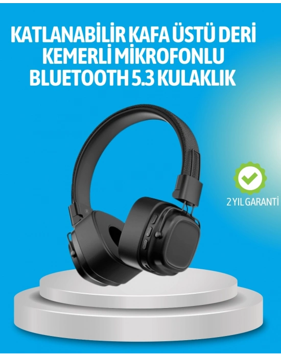 ® Deep Bass Destekli Kablosuz Katlanabilir Kulak Üstü Kulaklık
