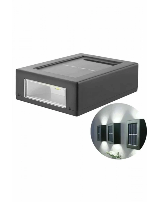 ® Dekoratif Duvar Lambası Solar Güneş Enerjili Bahçe Aydınlatması