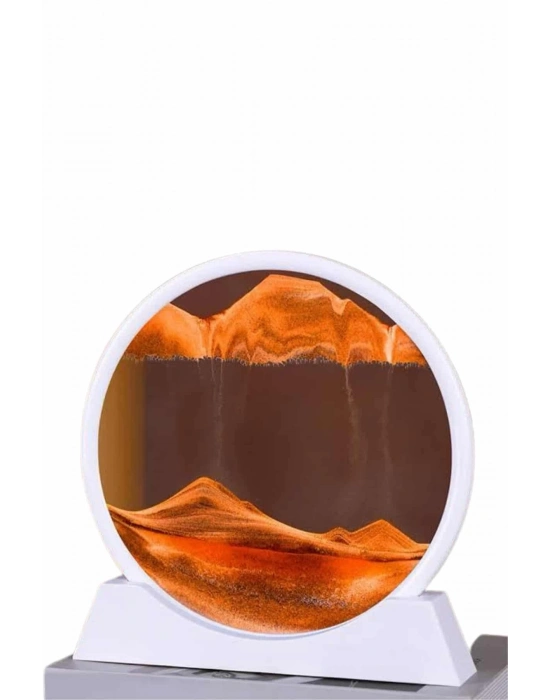 ® Dekoratif Kum Sulu Kum Saati Yuvarlak Şık Kum Tablosu Kum Saati Şeklinde Kum Tablo