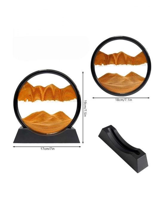 ® Dekoratif Sulu Kum Saati Ofis Masa Üstü Ev Yuvarlak Kum Saati