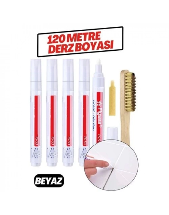 ® Derz Arası 120 Metre Boyama Rötüş Kalemi BEYAZ