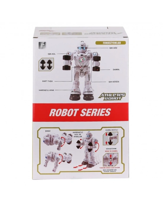 ® DF-6026 Işıklı ve Müzikli Hareketli Atletik Sporcu Robot -Vardem Oyuncak