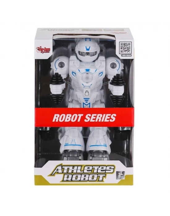 ® DF-6026 Işıklı ve Müzikli Hareketli Atletik Sporcu Robot -Vardem Oyuncak