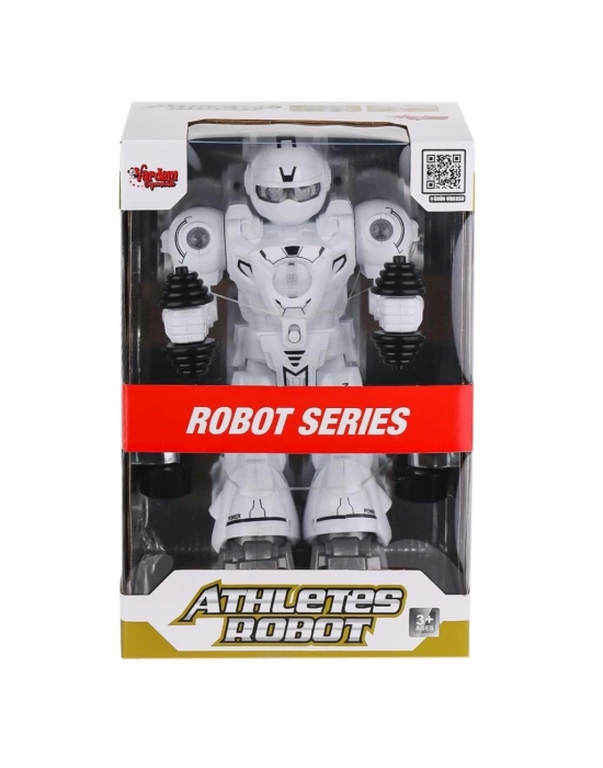 ® DF-6026 Işıklı ve Müzikli Hareketli Atletik Sporcu Robot -Vardem Oyuncak