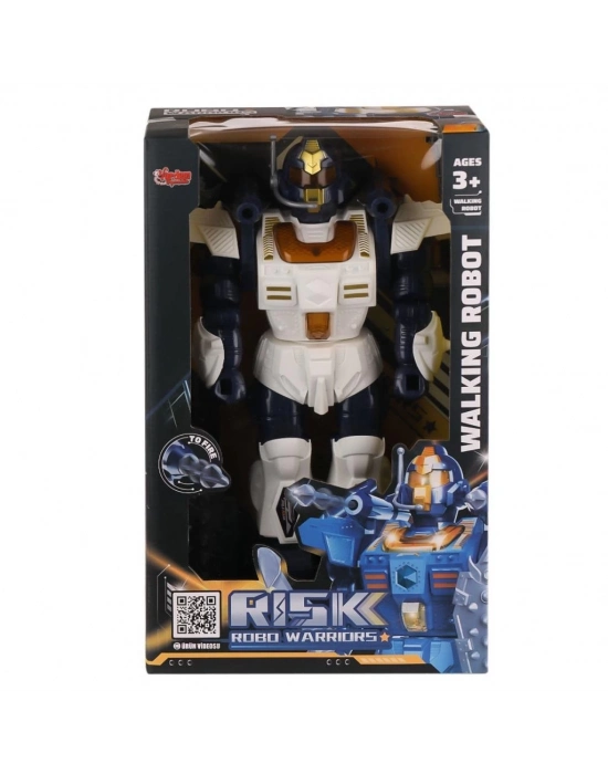 ® DF-6051 Işıklı ve Müzikli Roket Atan Robot- Vardem Oyuncak