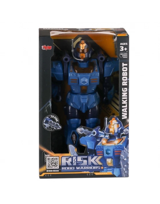 ® DF-6051 Işıklı ve Müzikli Roket Atan Robot- Vardem Oyuncak