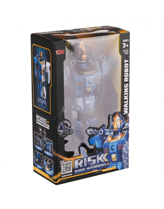 ® DF-6051 Işıklı ve Müzikli Roket Atan Robot- Vardem Oyuncak