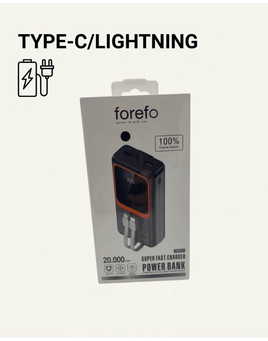 ® Dijital Ekranlı 20.000 mAh Powerbank | 22.5W Hızlı Şarj + Çoklu Bağlantı Seçeneği