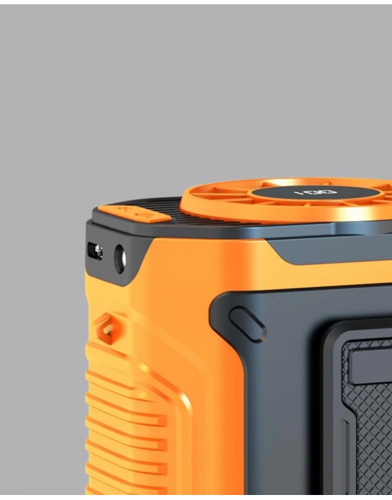 ® Dijital Ekranlı Turbo Mini Fan – 3 Kademeli Hız, Sessiz Çalışma ve Type-C Şarj