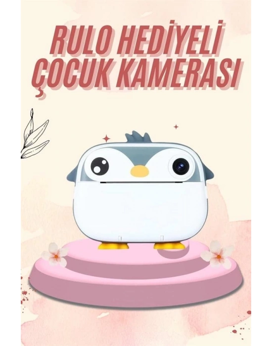 ® Dijital HD Video Kamera Çocuk Fotoğraf Makinesi  Anlık Termal Rulo