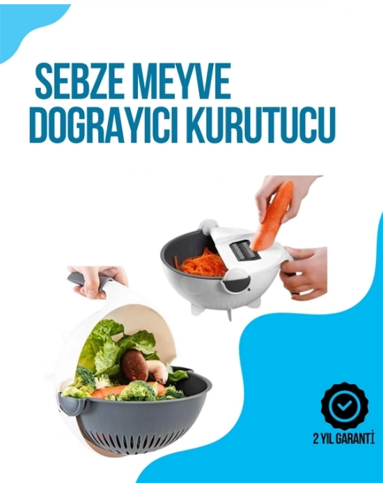 Dilimleyici ve Rende Bıçaklı Çok Amaçlı Mutfak Aleti