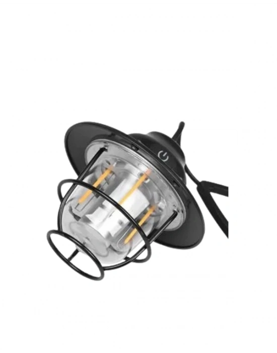 ® Dış Mekan İçin Şık LED Fener – 4400mAh Pil, IPX4 Su Geçirmez, Asılabilir