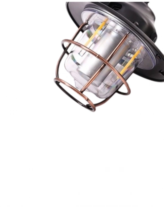 ® Dış Mekan İçin Şık LED Fener – 4400mAh Pil, IPX4 Su Geçirmez, Asılabilir