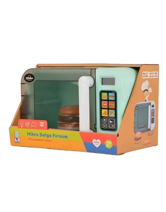 ® Dokunmatik Ekranlı Işıklı ve Sesli Oyuncak Mikrodalga Fırın