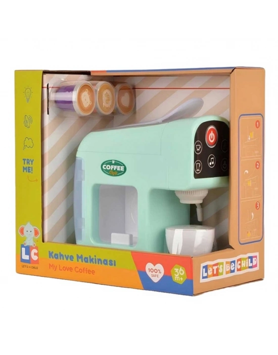 ® Dokunmatik Ekranlı ve Sesli Oyuncak Kahve Makinesi