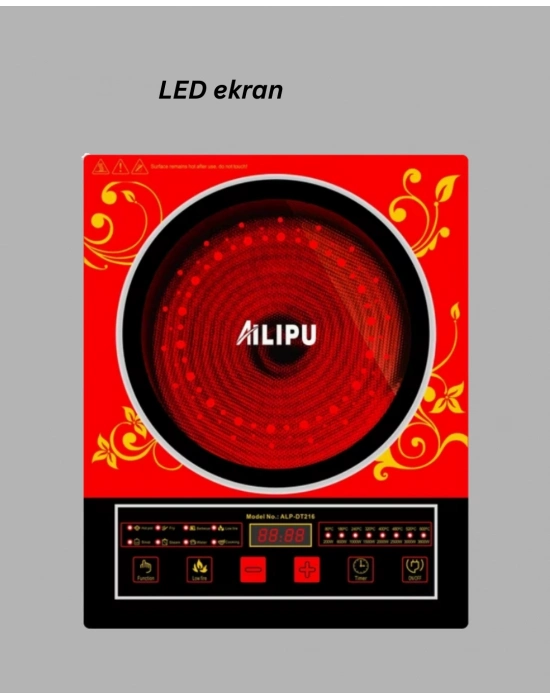 ® Dokunmatik LED Ekranlı İndüksiyon Ocak 8 Fonksiyonlu