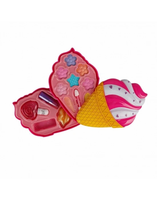 ® Dondurma Şekilli 2 Katlı Makyaj Güzellik Seti