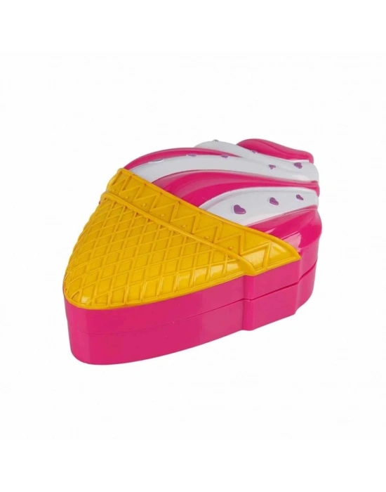 ® Dondurma Şekilli 2 Katlı Makyaj Güzellik Seti