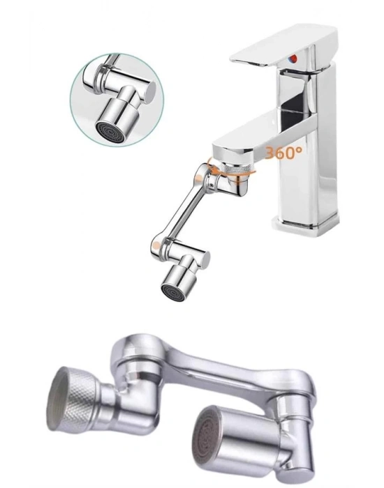 ® Dönebilen Musluk Başlığı Akrobat Mutfak Banyo Musluk Ucu Başlığı Oynar Başlıklı