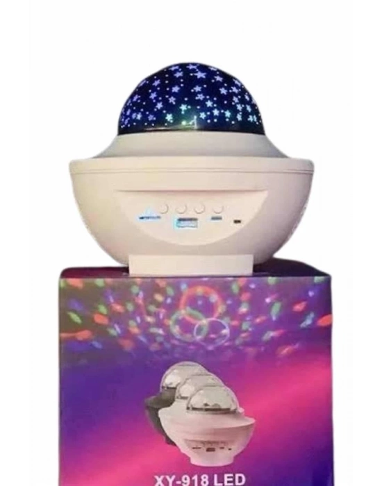 ® Dönen Işıklı Disko Topu Projektör Müzik Çalarlı Disco Speaker