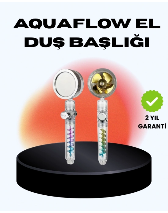 ® Döner Pervaneli El Duşu Başlığı – Su Tasarruflu, Basınç Artırıcı, Yağmur Etkili