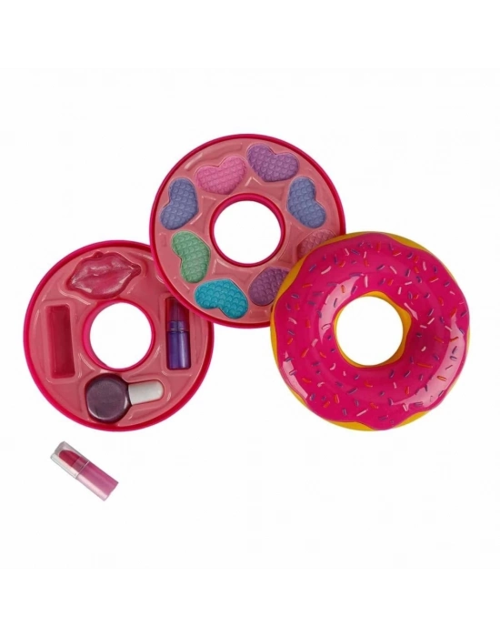 ® Donut Şekilli 2 Katlı Makyaj Güzellik Seti