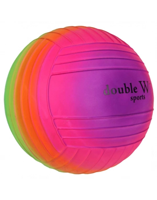® Double W Sports Gökkuşağı Tırtıklı PVC Top 23cm