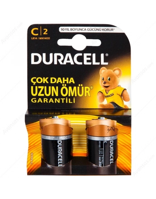® Duracell Alkalin C Orta Boy Pil 2li Paket
