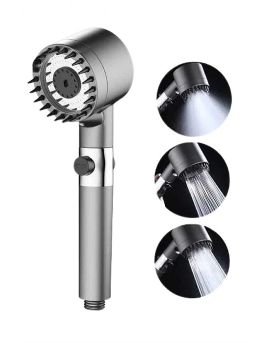 ® Duş Başlığı Profesyonel Masaj Başlıklı 3 Modlu Yeni Nesil Masaj Uçlu Su Tasarruflu