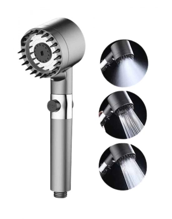 ® Duş Başlığı Profesyonel Masaj Başlıklı 3 Modlu Yeni Nesil Masaj Uçlu Su Tasarruflu