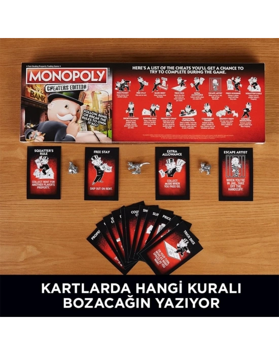 ® E1871 Monopoly Cheaters Edition +8 yaş