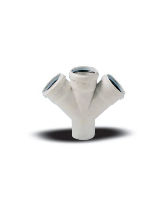 ® Ege Yıldız 110X110X110 Pvc Çift Çatal  3,2 mm