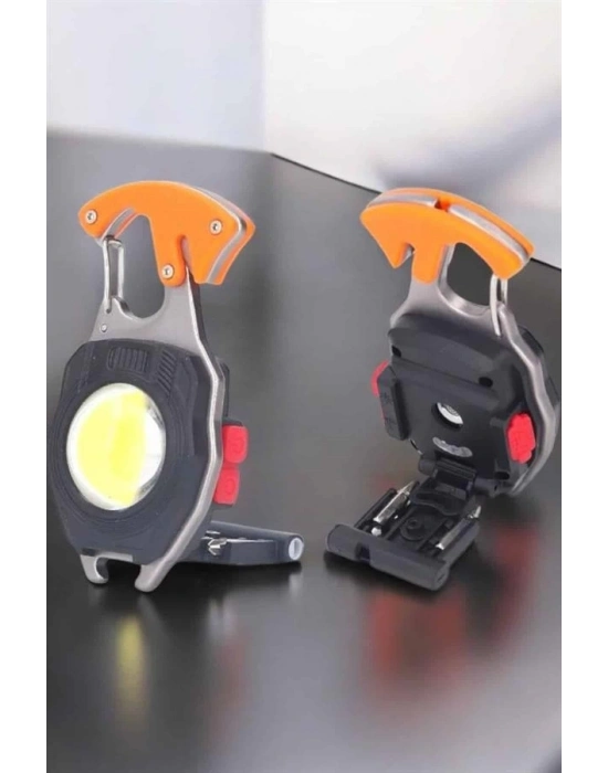 ® El Feneri Çakmaklı Kapak Açma Düdük Toravida Acil Durum Seti