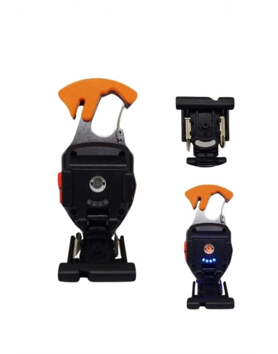 ® El Feneri LED Anahtarlık Çok Fonksiyonlu Mini Çakmak Özellikli