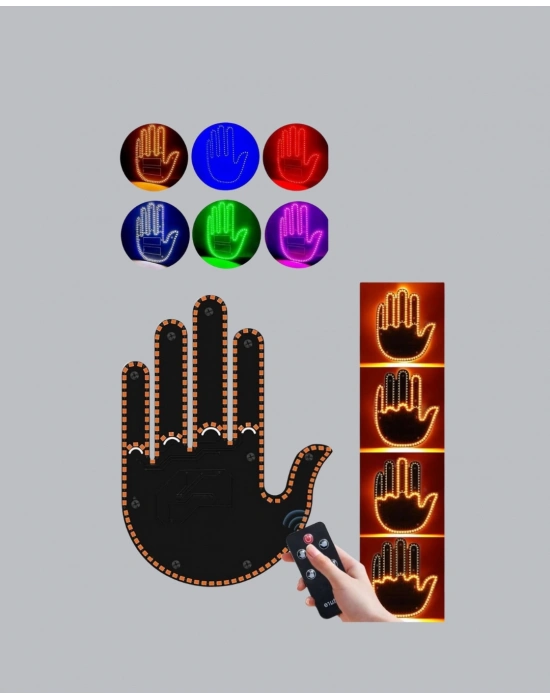 El Hareketiyle Kontrol Edilen 176 LED Amber Güvenlik Lambası
