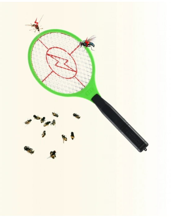 ® Elektrikli Sinek Raketi | Yüksek Voltajlı, Güvenli ve Taşınabilir