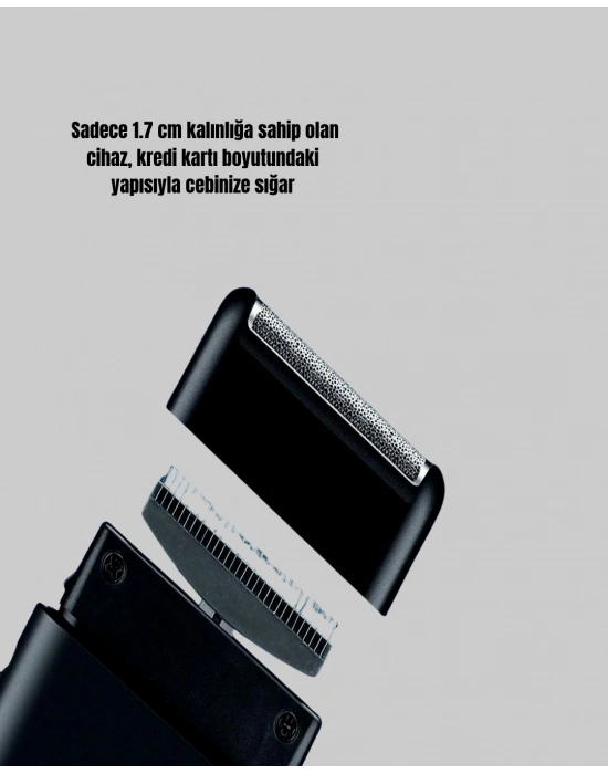 ® Elektrikli Tıraş Makinesi Çift Başlıklı Ultra İnce Tasarım
