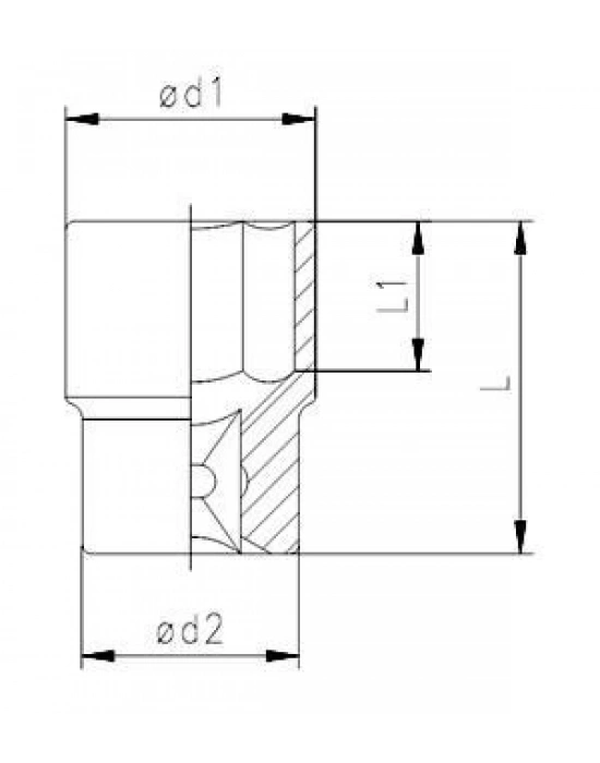 ® Elta 1115 1/2 Lokma Anahtar 22 mm