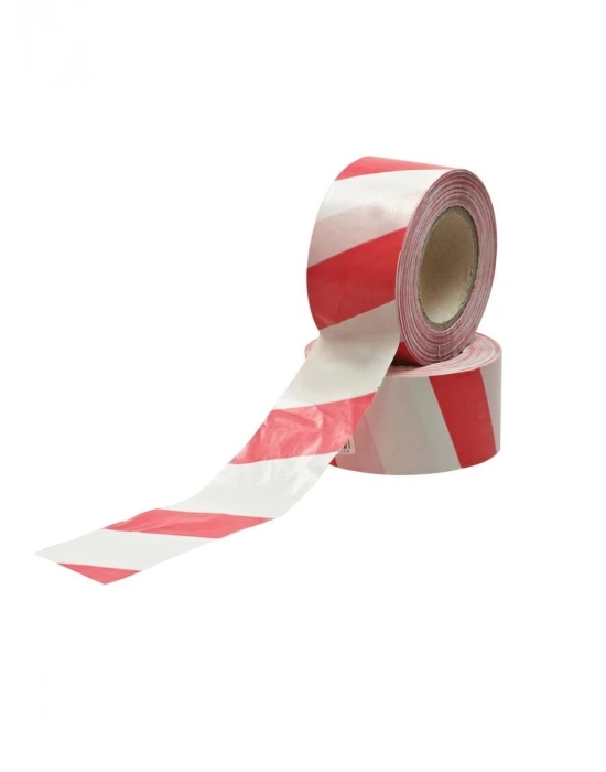 ® Emniyet İkaz Şeridi Kırmızı Beyaz 500 Metre