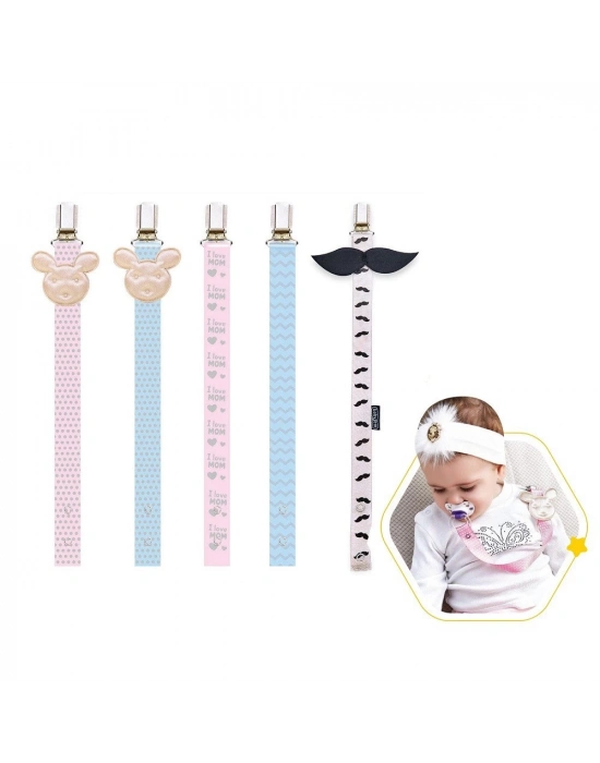 ®  Emzik Tutacağı Desenli 427 Mavi Ayıcık