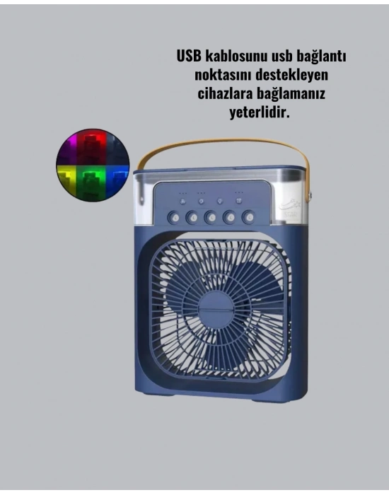 ® Enerji Tasarruflu Sessiz Çalışan Taşınabilir Soğutma Fanı