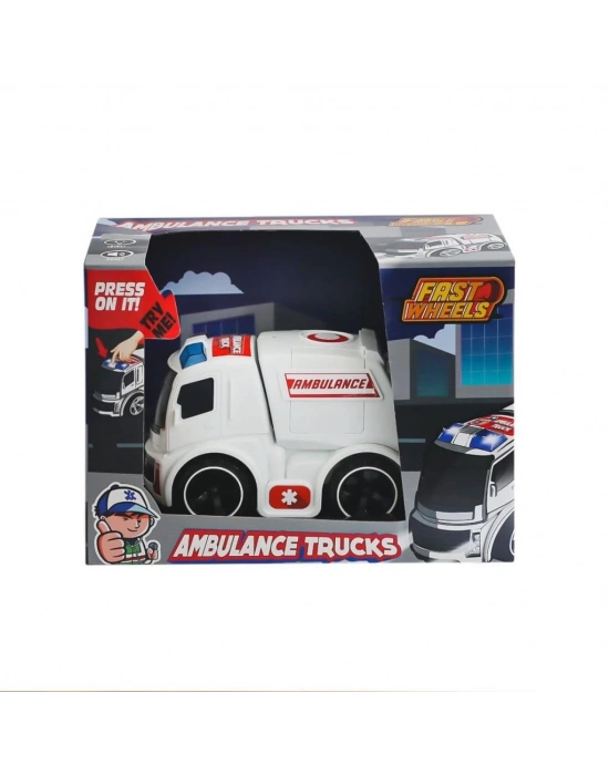 ® ER-247 Fast Wheels Ambulans Kamyonu -Erdem Oyuncak