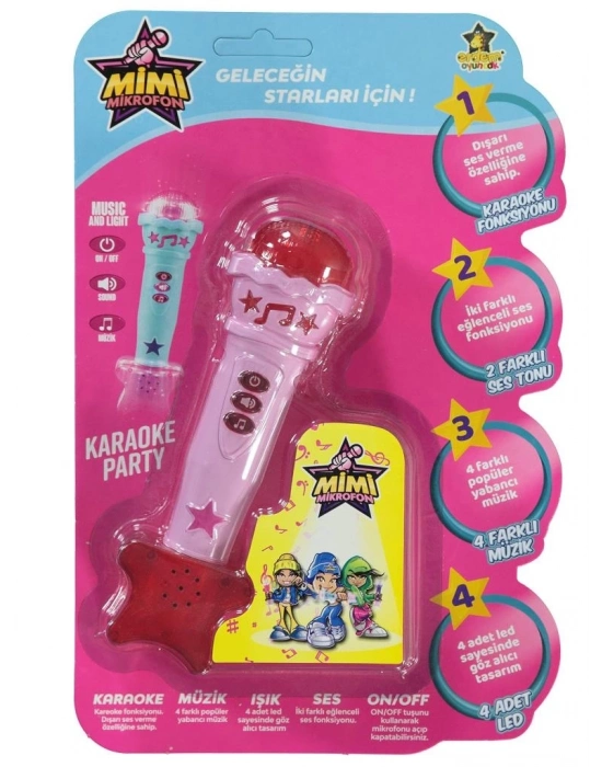 ® Erdem Mikrofon Işıklı Müzikli ER-106