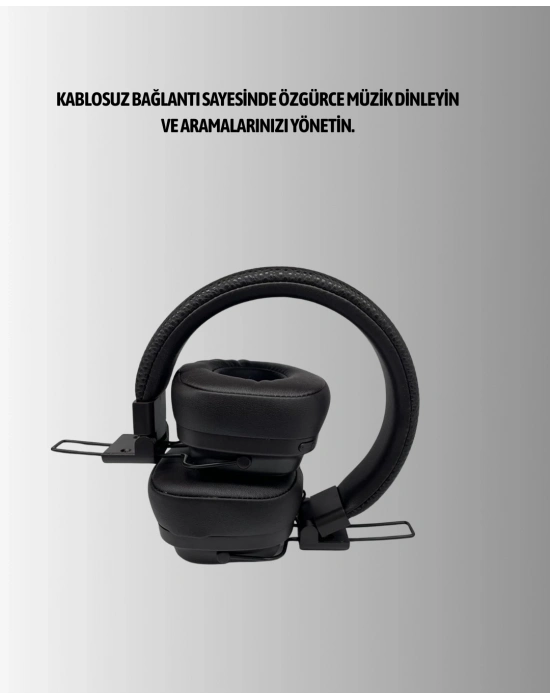 ® Ergonomik Konforlu Kablosuz Kulak Üstü Bluetooth Kulaklık