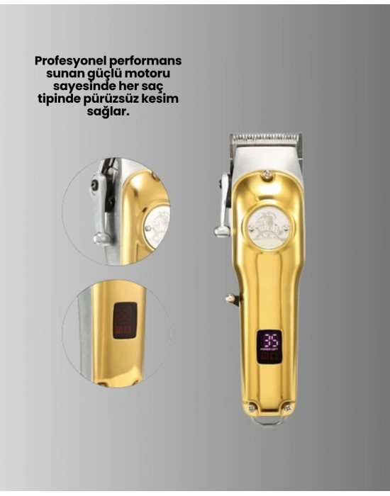 ® Ergonomik Tasarımlı, Hafif ve Taşınabilir Profesyonel Tıraş Makinesi