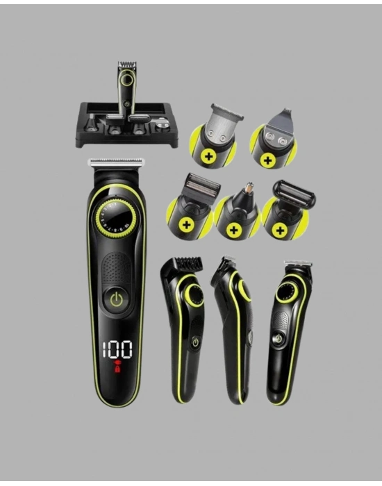 ® Erkek Bakım Seti – Kablosuz Şarjlı Tıraş Makinesi, Su Geçirmez ve Sessiz Motorlu