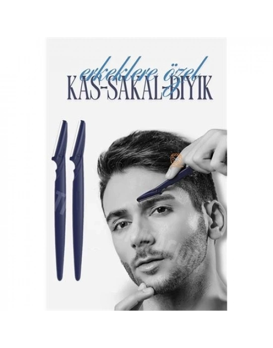 ® Erkek Kaş Şekillendirme Tüy Alma Jileti 2 ADET