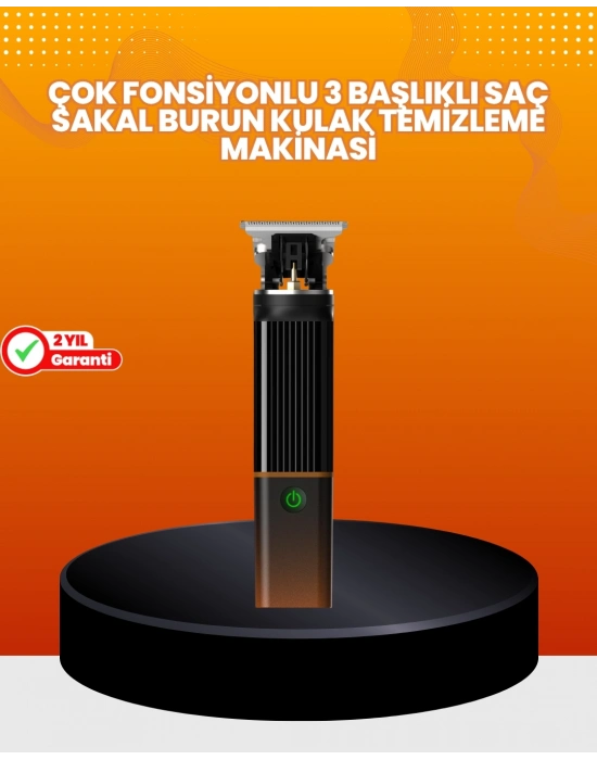 ® Erkekler İçin 3 in 1 Şarjlı Bakım Seti – 7300 RPM Güçlü Motor ve Sessiz Çalışma