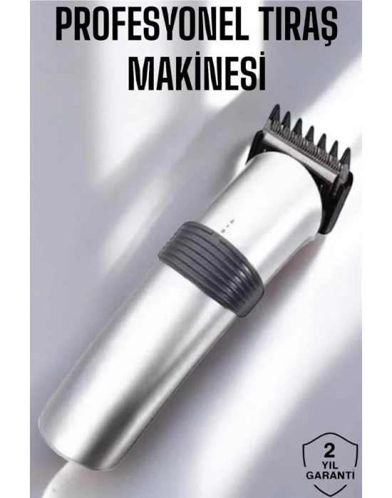 ® Erkeklere Özel Şarjlı Saç ve Sakal Kesme Tıraş Makinesi Seti