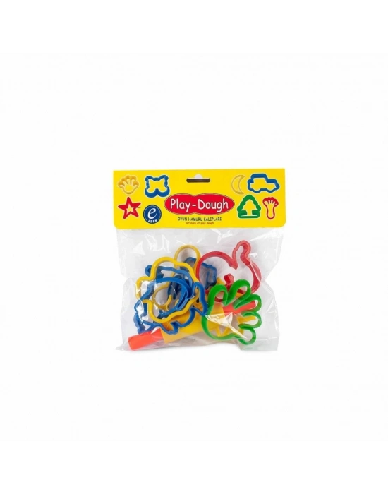 ® ERN-015 Poşetli Oyun Hamuru Kalıplar Büyük Şekiller - Eren Eğitici Oyuncak